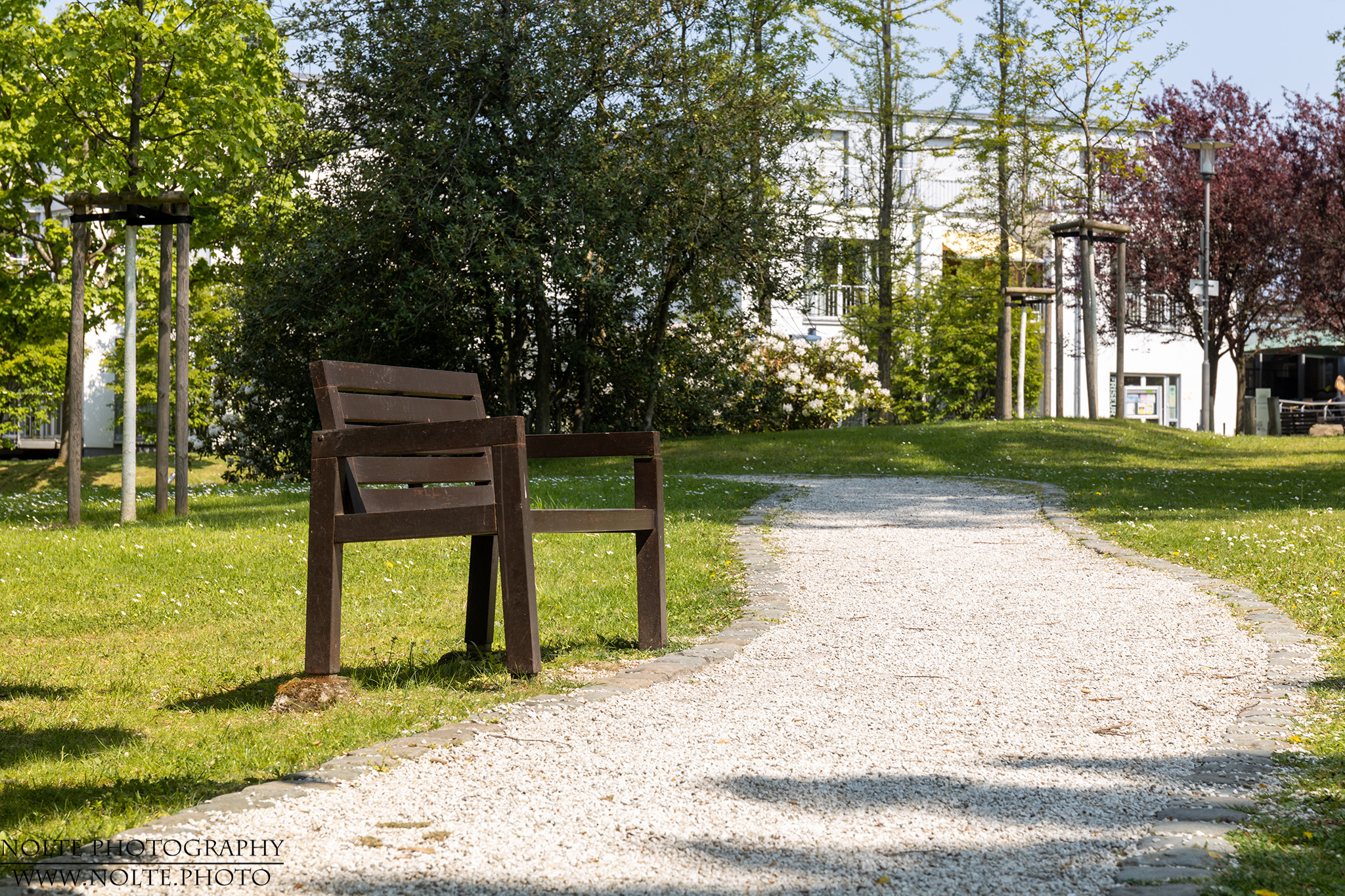 Sitzbank im Schlosspark Bensberg
