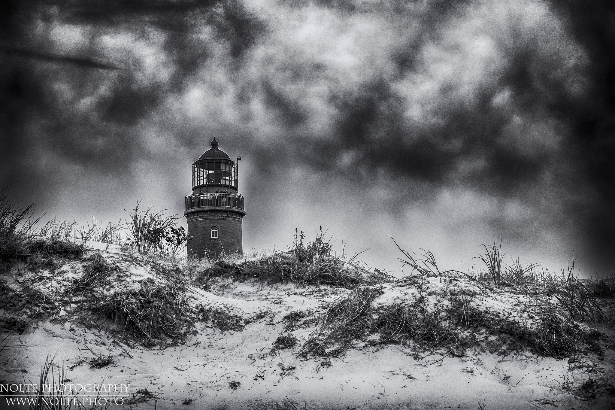 Der Leuchtturm am Darsser Ort,  recht stark bearbeitet
