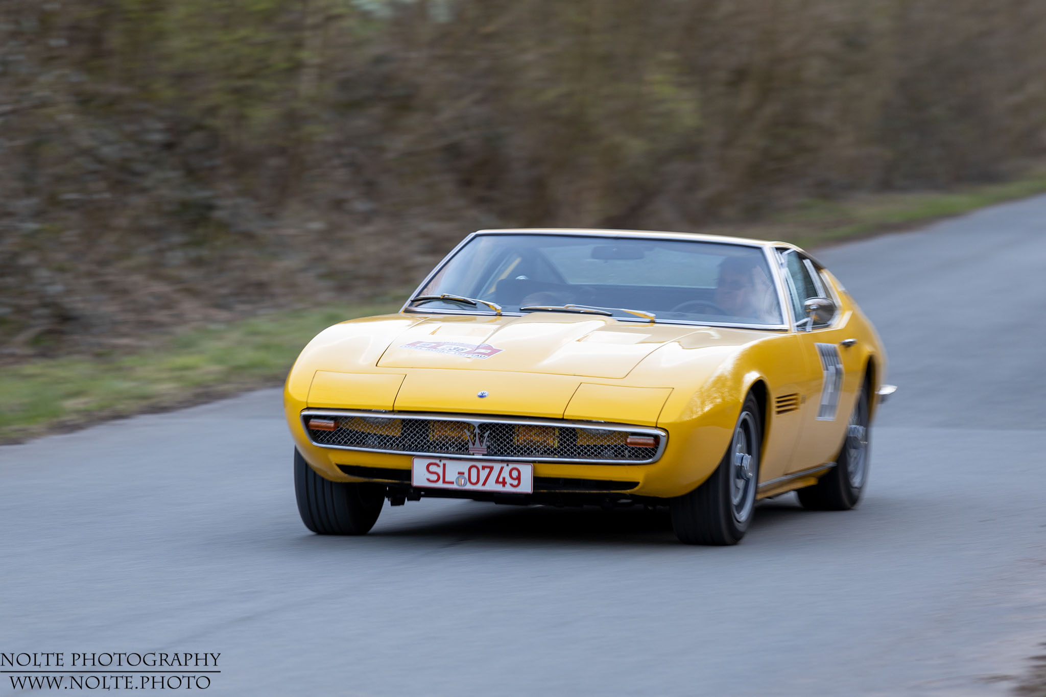 Maserati Ghibli in der Touristenklasse der 2022er Stormarnrallye
