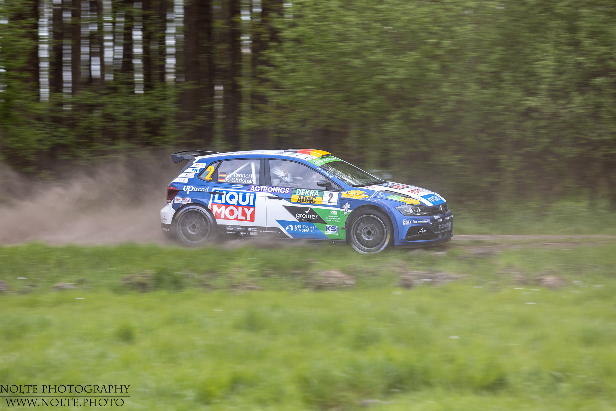 Vollgas im VW Polo  bei der ACTronics Rallye Sulingen 2022