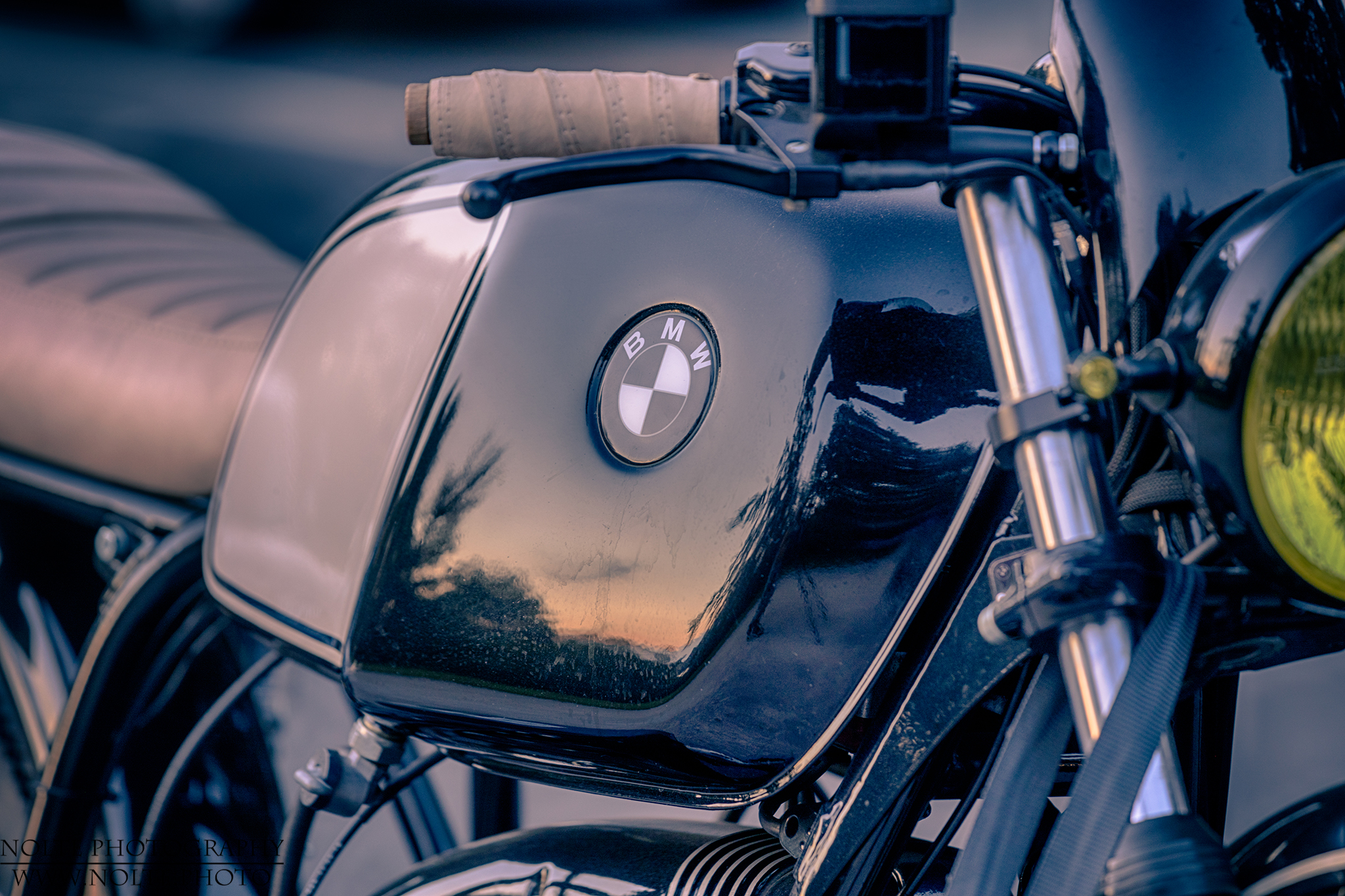 Details einer BMW R80S Custom