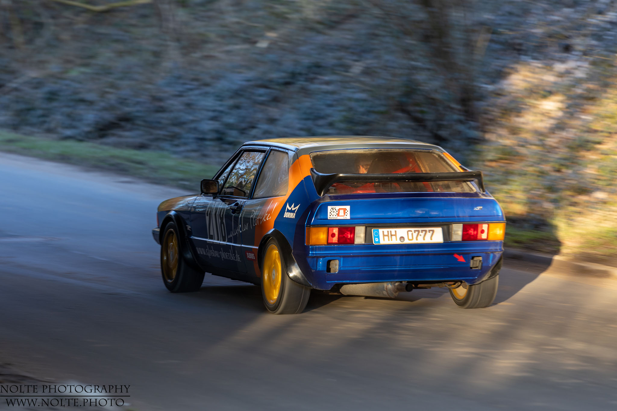 VW Scirocco in der Touristenklasse der 2022er Stormarnrallye