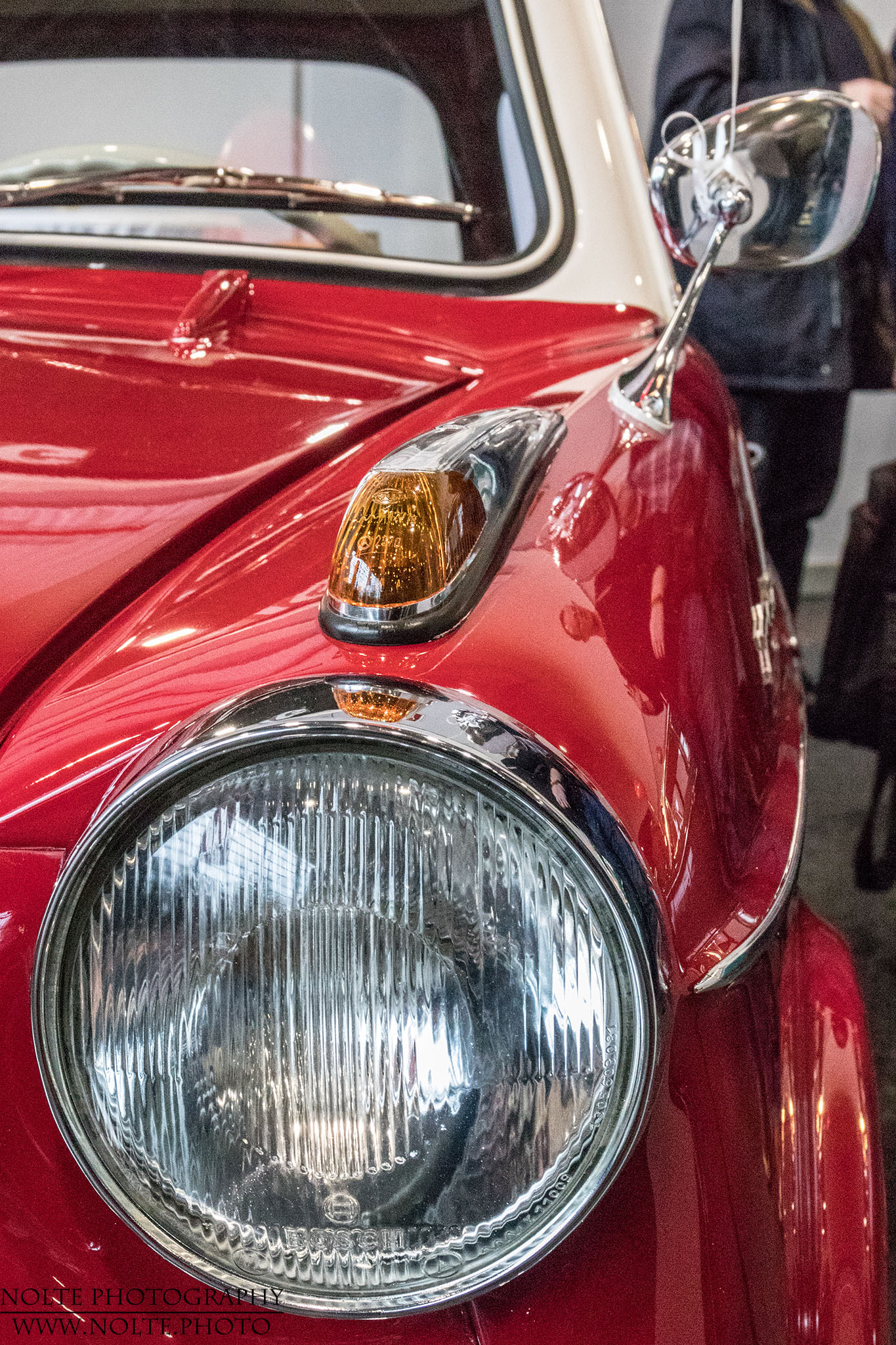 Scheinwerfer und Blinker eines 1959er NSU Prinz 2