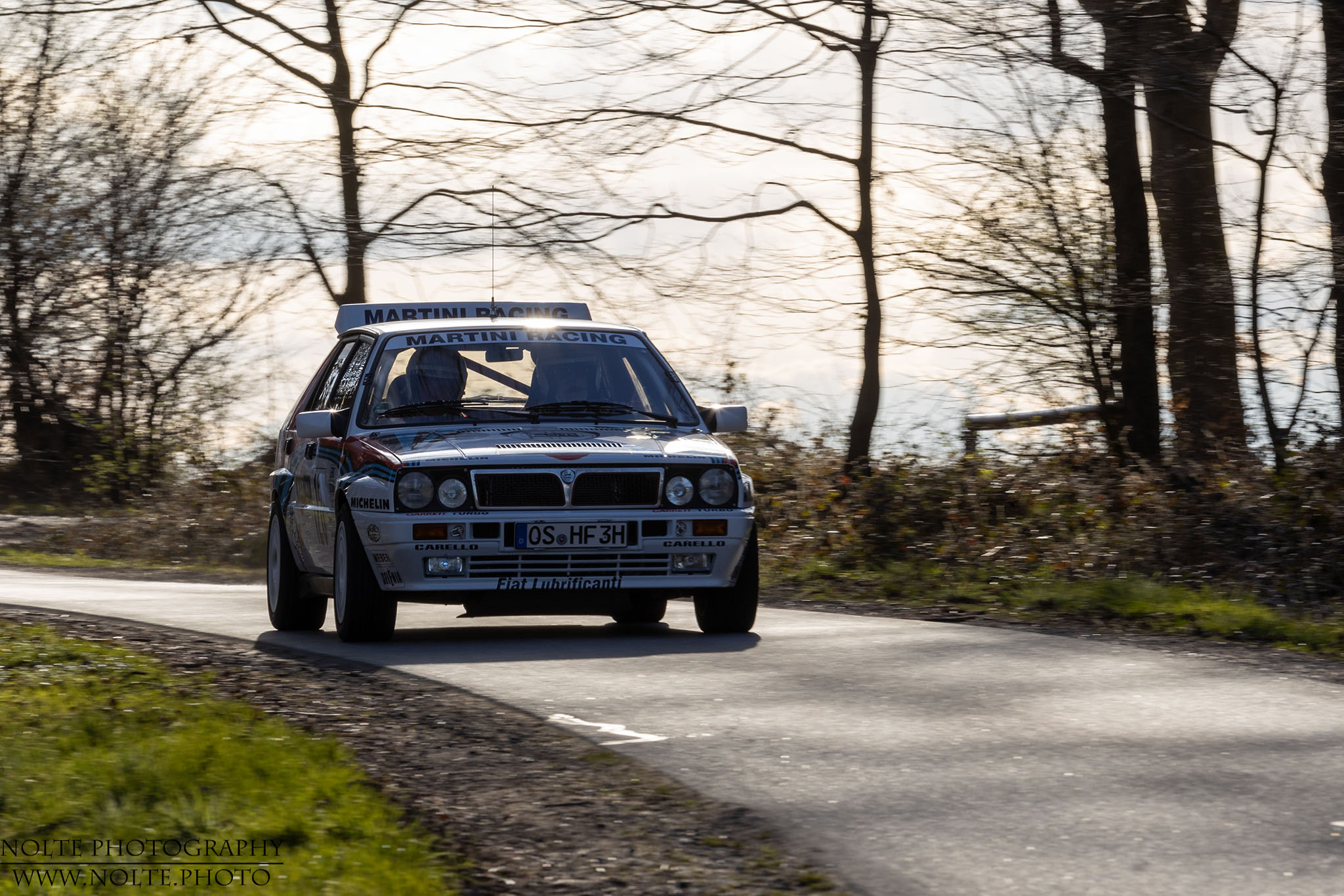 Lancia Delta HF Carlos Sainz Replica bei der 2022er Stormarnrallye