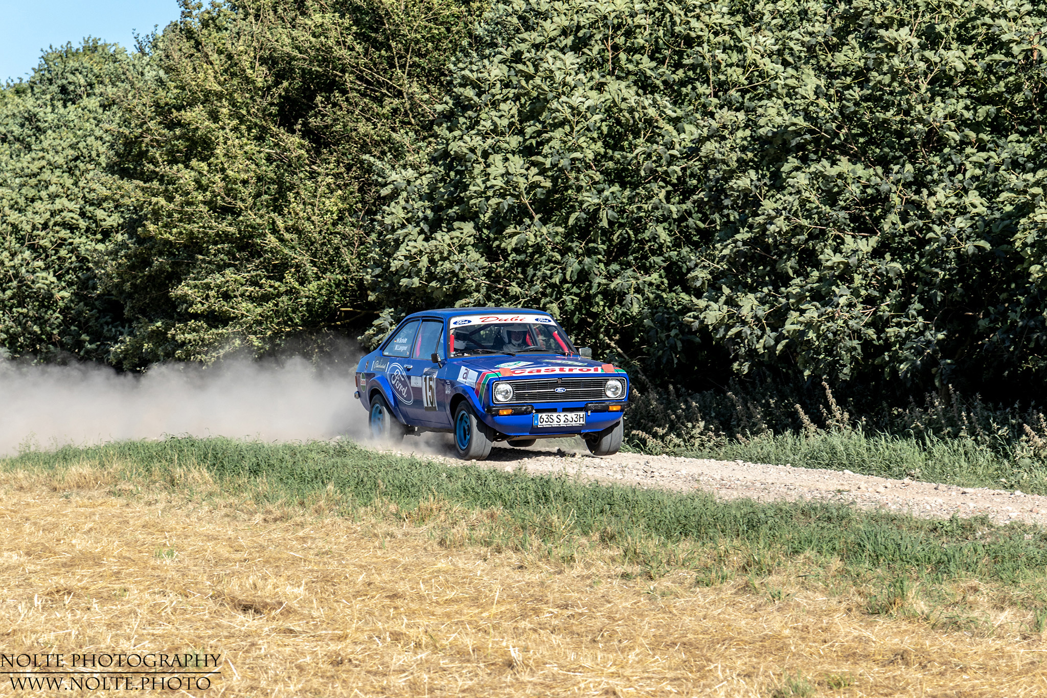 Blauer Rallye-Escort