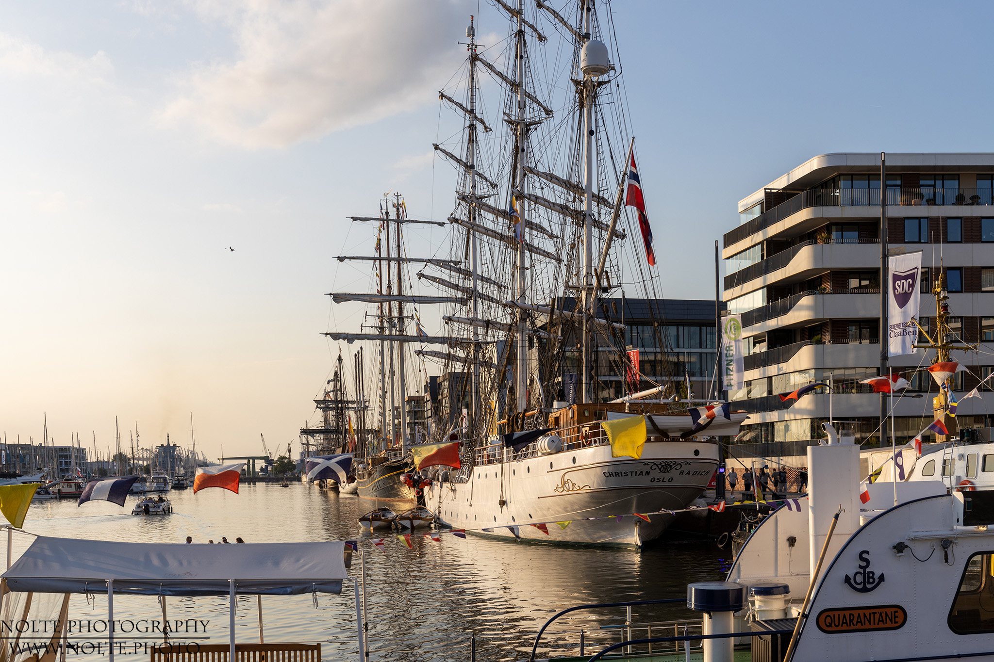 Blick in den Bremerhavener Hafen