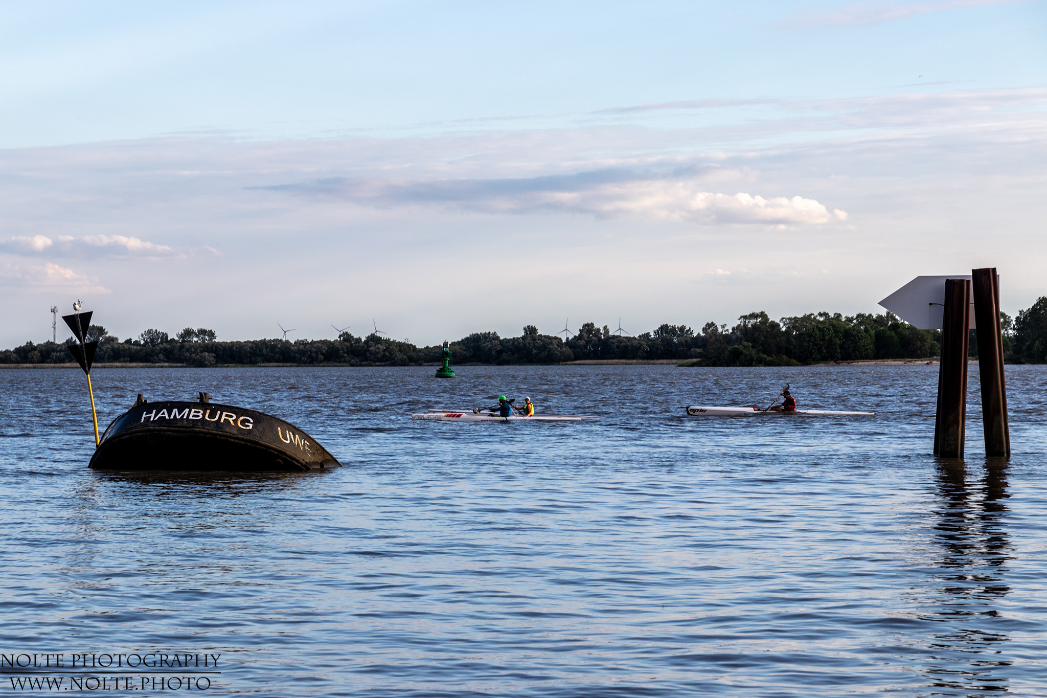 Die "Uwe" in der Elbe